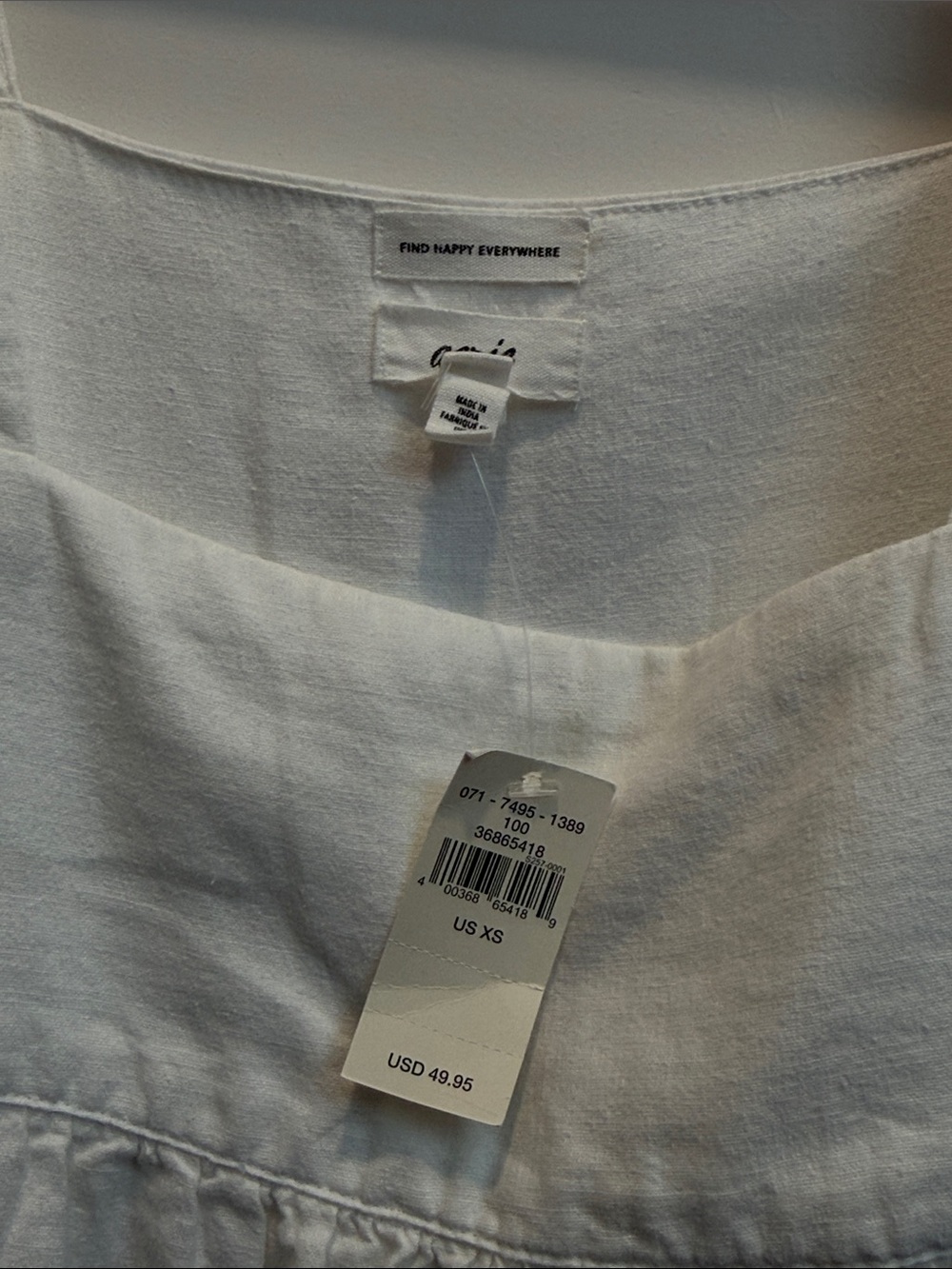 aerie White Ruffle Sleeve Mini Dress - Picture 2 of 8